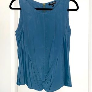 TOPSHOP knotted top in beautiful blue colour